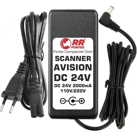 Fonte 24v Para Scanner Avision Av210d2+ | Av220 | Av220g