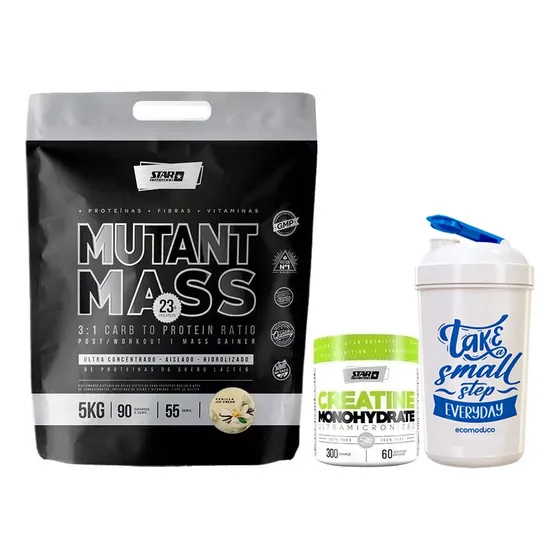 Mutant Mass 5 Kg + Creatina 300gr + Vaso - Star Nutrition