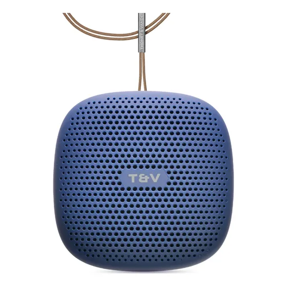 Parlante Portátil Inalámbrico Bluetooth Duett Tws Recargable Color Azul