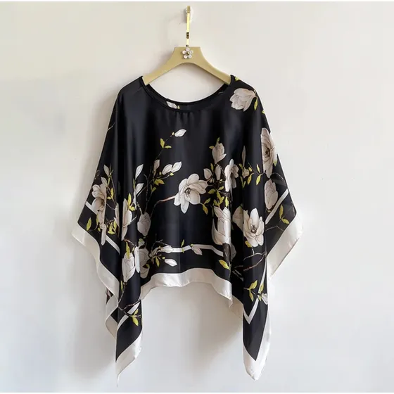 Blusa Capa Chal Pañuelo Modelo Paula