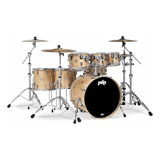 Bateria acústica de 7 corpos Pdp Pdcm2217na Laca Natural Cor Bege