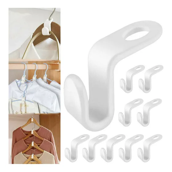 50 Gancho Para Colgar Ropa Conexion Gota Clips Extensor