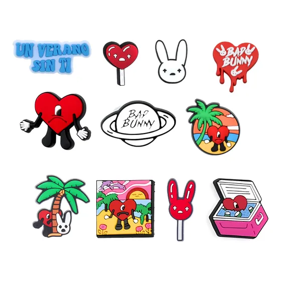 Pines Charms Accesorios Para Crocs Bad Bunny Verano Sin Ti