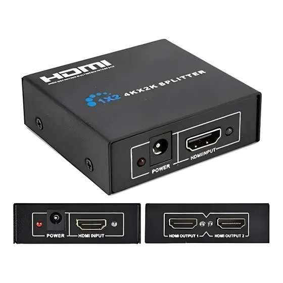 Splitter Conversor Divisor Hdmi 1x2 Full Hd 4k 3d