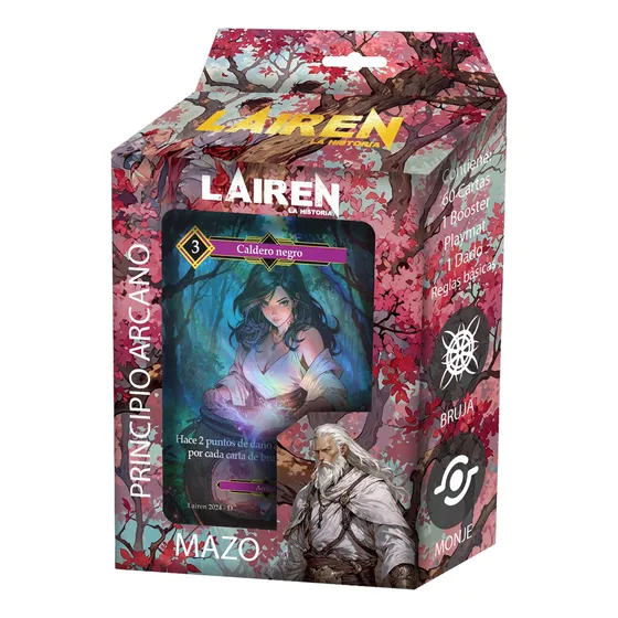 Lairen Tcg Mazo Principio Arcano Bruja Y Monje Español