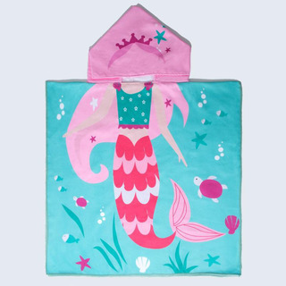 Toalla De Playa Infantil Con Capucha En Forma De Sirena, 60 Toalla De Playa Infantil Con Capucha En Forma De Sirena, 60