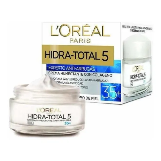 Crema Facial Antiarrugas +35 Loréal Paris Hidra Total 5