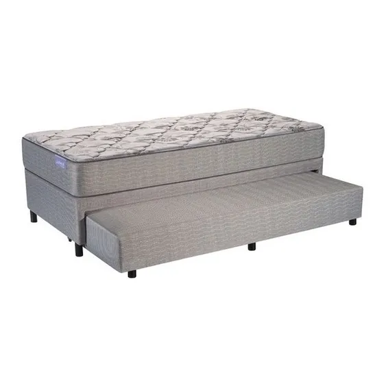 Conjunto Sommier Marinero Inducol Agra 90cm X 190cm Color Gris