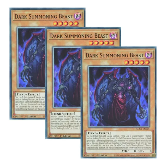 Yugioh! X3 Dark Summoning Beast (común) Tercia Dark Summoning Beast Inglés