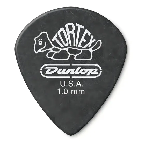 Palheta Dunlop Tortex Jazz Ill Pitch Black 1.00mm 12 Unid. Cor Preto Tamanho 1.00