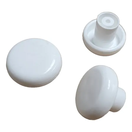 Pack 10 Un Tirador Perilla Plastico Blanco Excelente Calidad