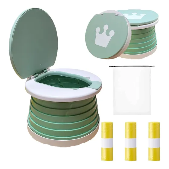 Inodoro Portátil Plegable Para Niños Y Campamento