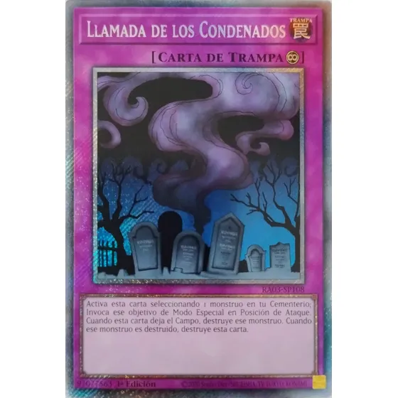 Yugioh! Llamada De Los Condenados Ra03-sp108 Platinum