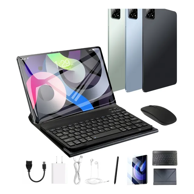 Tablet Android Hd 10.1'' 128gb+6gb Ram Wifi Pad Con Teclado