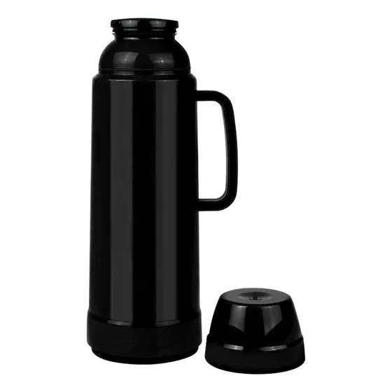 Garrafa Térmica Resistente Mor 1 Litro Para Café Chá Cor Preto