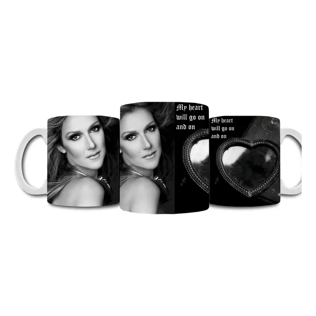Celine My Heart Will Go On Taza Ceramica Con Foto De Autor