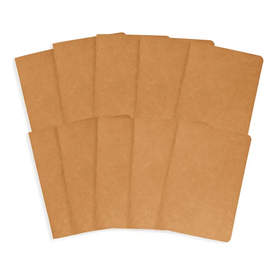 Libreta Tapa Lisa Ecológica - A5 Pack X 10 Unidades