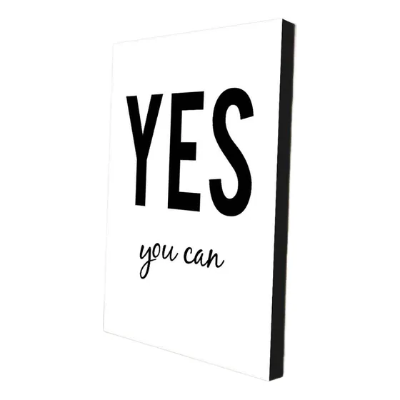 Cuadro Super Moderno Con Frase Positiva Y Optimista 50x73 Cm