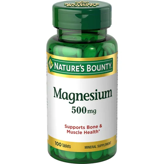 Suplemento Nature's Bounty Magnesio 500 Mg 100 Comprimidos