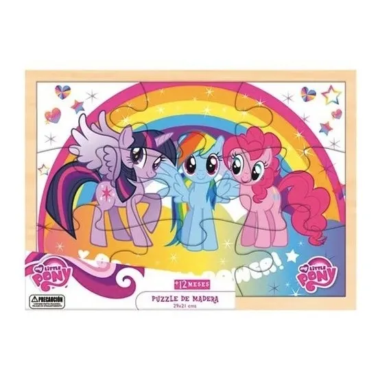 Puzzle My Little Pony  De Madera 21x29cm 9pz Hasbro +3