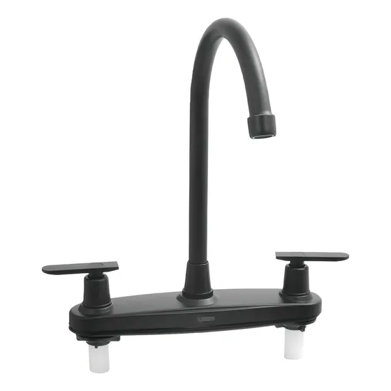 Mezclador Lavaplatos 8 Pul P/aleta Negro Mate Uduke (ht1568)