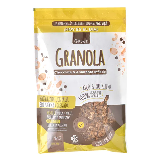 Granola Choco Crunch 100% Natural Kuati 1 Kg Sin Azucares