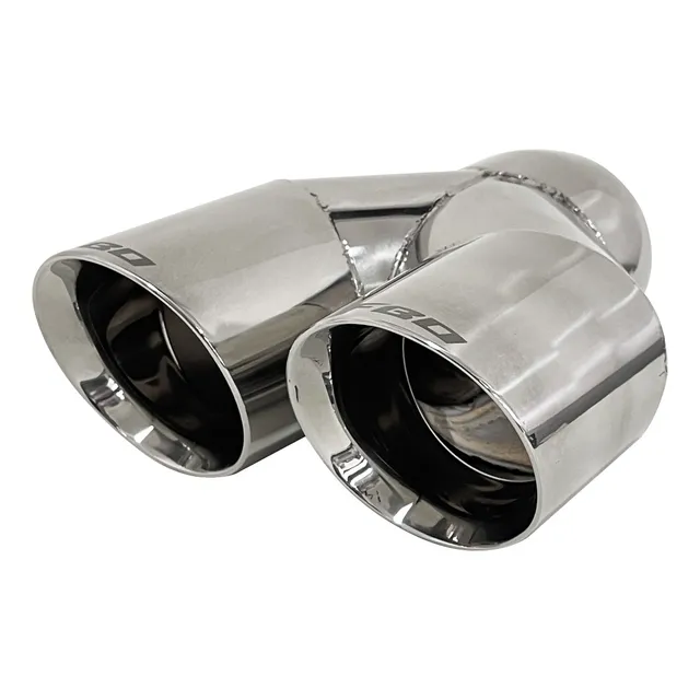 Ponteira Dupla Fbo Inox 3 Polegadas Esportiva Universal