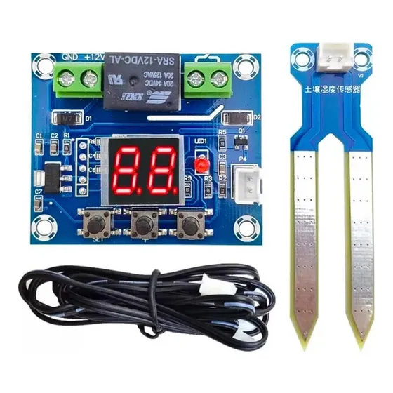 Sensor Humedad Suelo Controlador Sistema Riego Xh-m214