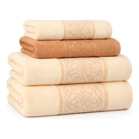 Jogo De Toalhas 4pcs Fio 100% Algodão Gigante Grossa 480g Sortida Ariela