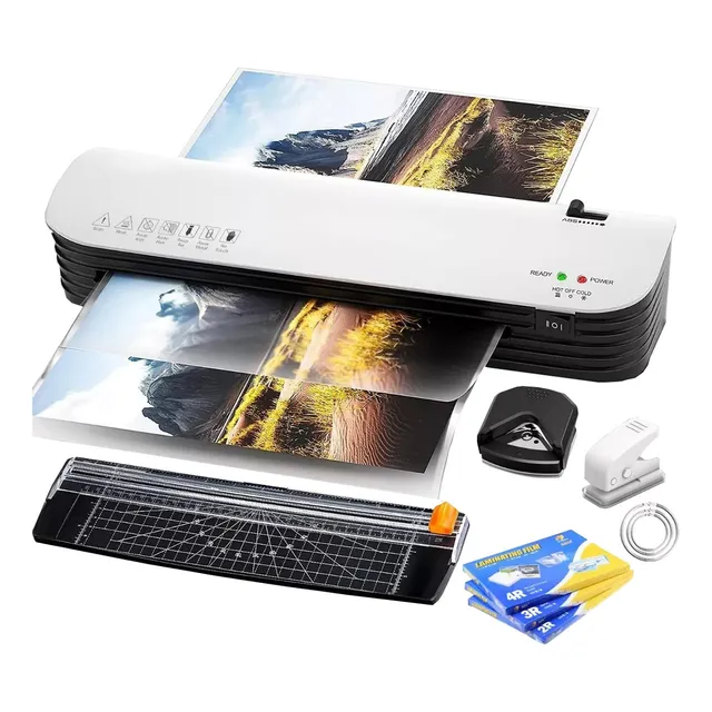 Plastificadora SL299 A4 Laminadora Térmica 4 En 1 Para La Casa Voltaje 3 Cortador De Papel Y Recortadora Mini Laminadora Para Hogar 110V
