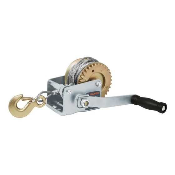 Malacate Con Manivela 650 Kg Con Cable Truper MAW-54C