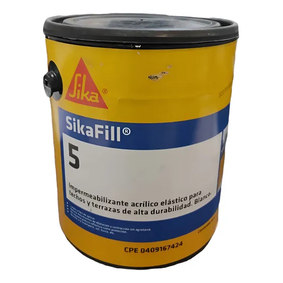 Sikafill® 5 Galón 5,00 Kg, Rojo, Verde, Negro, Gris Y Blanco