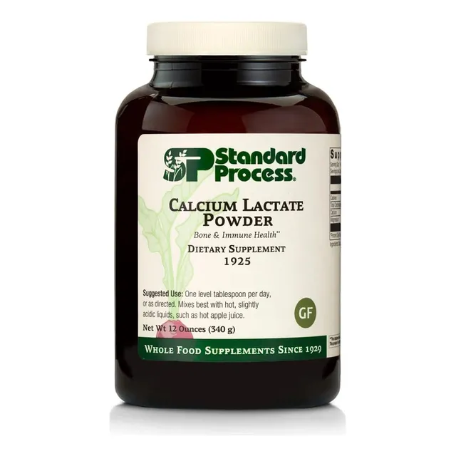 Lactato De Calcio En Polvo Standard Process 340 G Sin Sabor