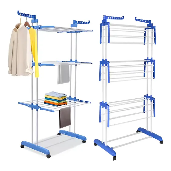 Tender Vertical Plegable 3 Pisos Con Ruedas | Cuotas sin interés
