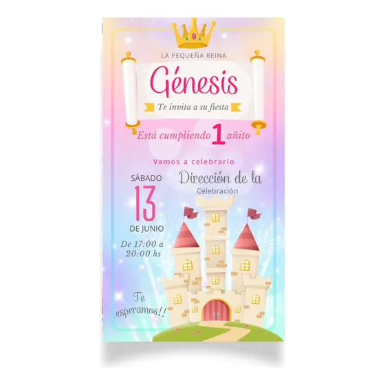 Tarjeta Virtual Invitacion Modelos Infantiles Varios Digital