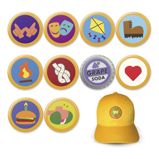 10 Botones Para Disfraz Russell, Up, Boy Scout 3.2cm + Gorra 10 Botones Para Disfraz Russell, Up, Boy Scout 3.2cm + Gorra