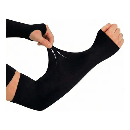 Manguito Braço Proteção Solar Uv50 Moto Manga Ciclismo Bike M Preto