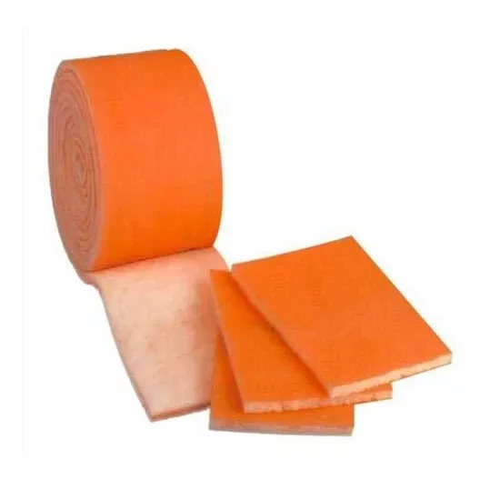Rollo Medio Filtro Aire Poliester Altura Spray Naranja 1
