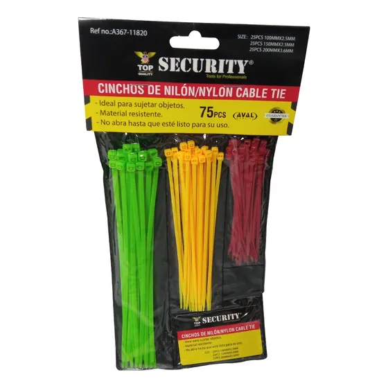 Cinta Tirraje Surtido Security (75 Pzas)      