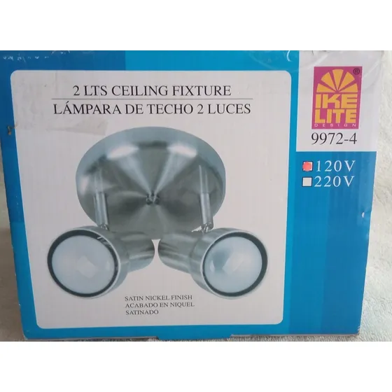 Lámpara Direccionable Aplique Techo 2 Ike Lite Modelo 9972-4