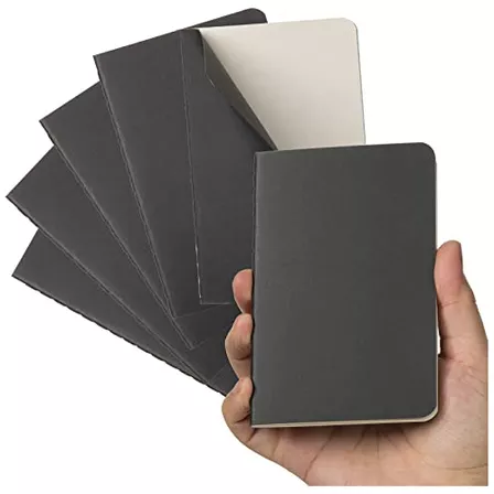 Cuaderno De Bolsillo De Dosne, 6 Pack Blanda Mini W7xnk