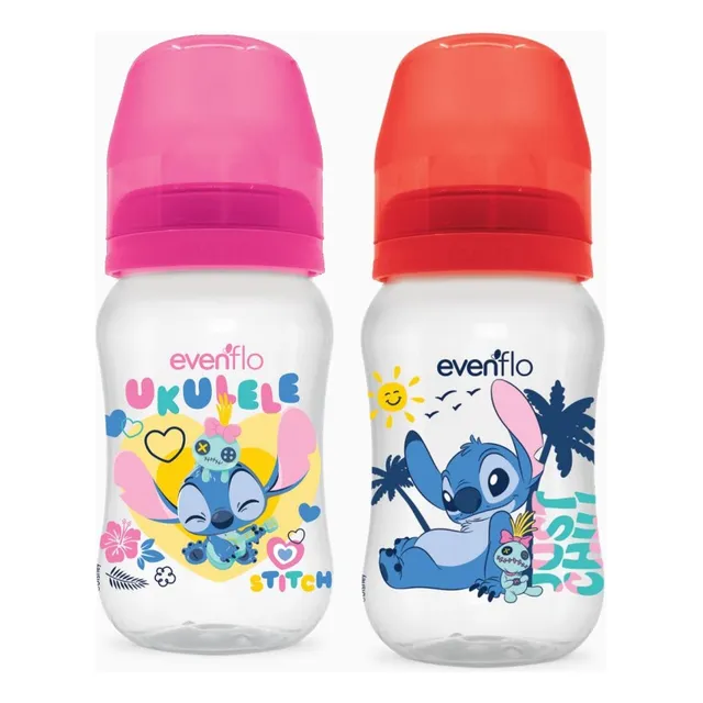 Biberón Evenflo Stitch Disney 270 ml - Diseño Variable 1 Pieza