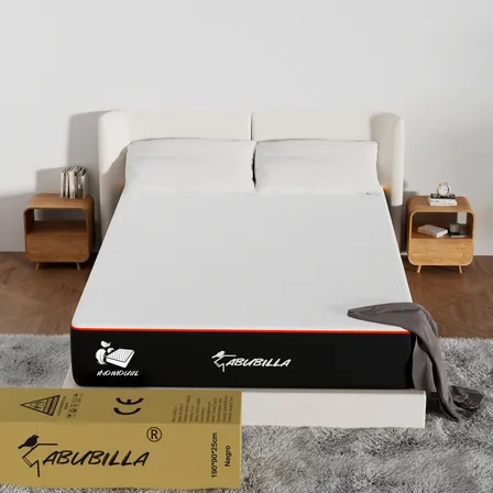 Colchon Memory Foam Individual Suave Y Cómodo 190*90*25cm Color Negro