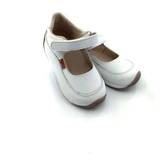 Zapatos Para Bebé Niña León Blancos Pocholin