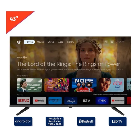 Smart Tv Kenwood 43 Pulgadas Fhd Android 11