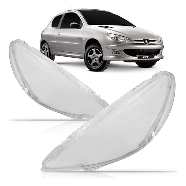 Par Lente De Farol Peugeot 206 2004 2005 2006 07 08 09 10 11
