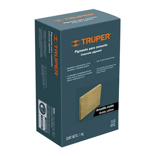 Pigmento Tierra Rojo Óxido Para Cemento 1kg Truper 