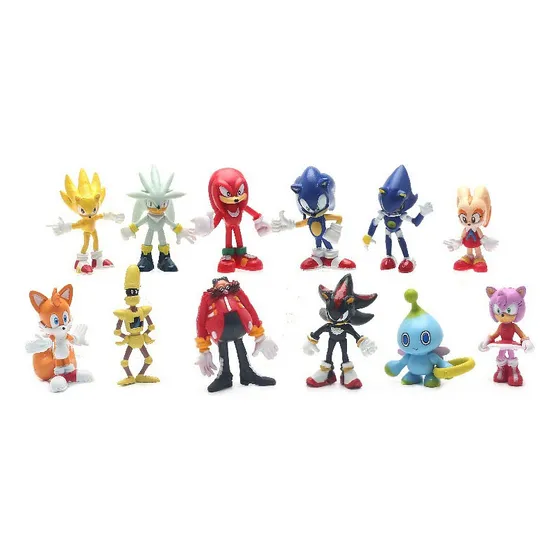 Maquetas De Figuras De Acción De Sonic The Hedgehog De Dibuj
