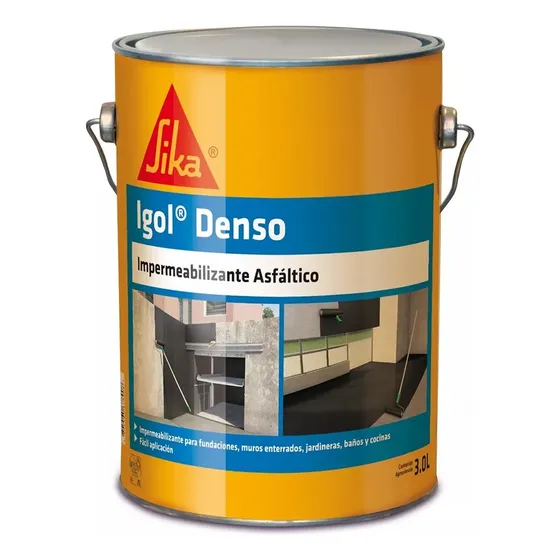 Igol Denso Impermeabilizante Asfáltico Negro 3 Lts Negro