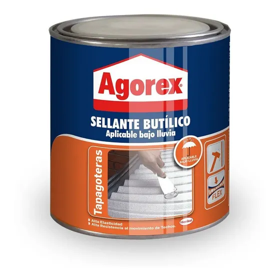 Sellante Butilico Tapagoteras Agorex Tarro 900grs
